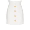 Double crepe tulip skirt with buttons Double crepe tulip skirt with buttons