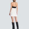 Double crepe tulip skirt with buttons Double crepe tulip skirt with buttons