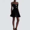 Embellished strappy velvet dress Embellished strappy velvet dress