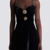 Embellished strappy velvet dress Embellished strappy velvet dress