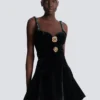 Embellished strappy velvet dress Embellished strappy velvet dress