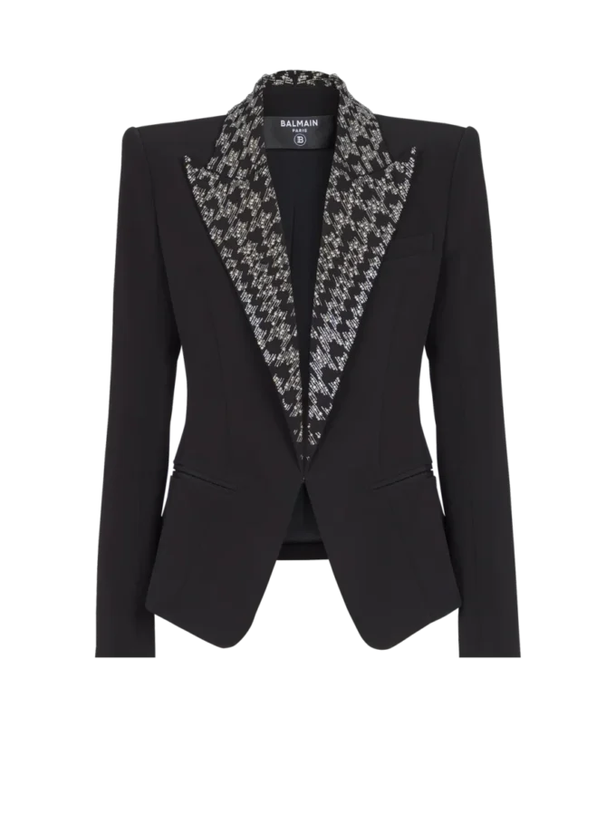 Embroidered 6-buttons jacket