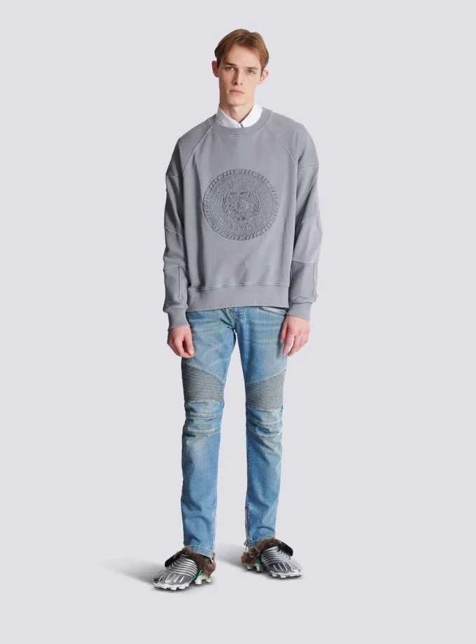 Embroidered Balmain Médaille sweatshirt Embroidered Balmain Médaille sweatshirt