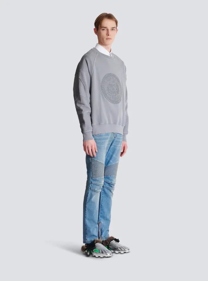 Embroidered Balmain Médaille sweatshirt Embroidered Balmain Médaille sweatshirt
