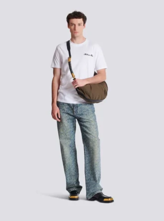 Embroidered Balmain Signature T-shirt