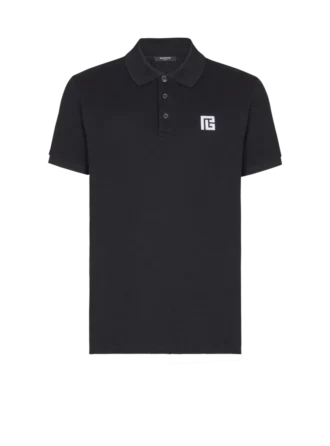 Embroidered cotton polo