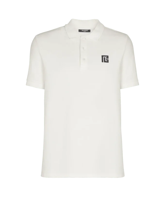 Embroidered cotton polo Embroidered cotton polo