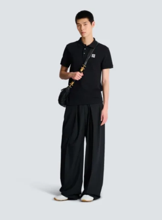 Embroidered cotton polo