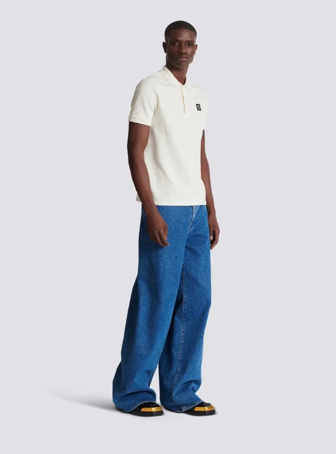 Embroidered cotton polo Embroidered cotton polo