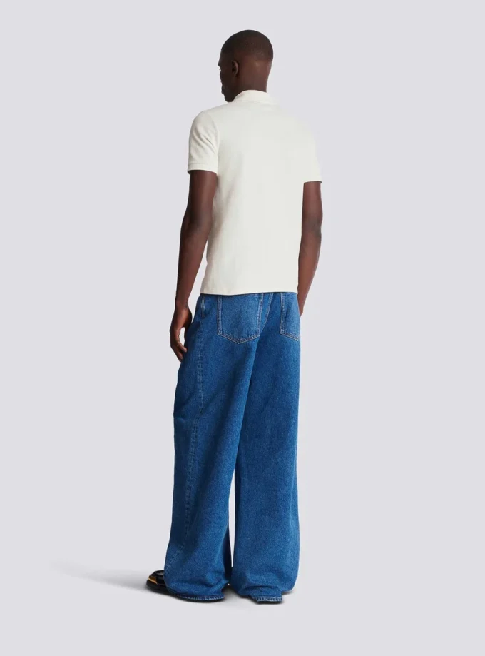 Embroidered cotton polo Embroidered cotton polo