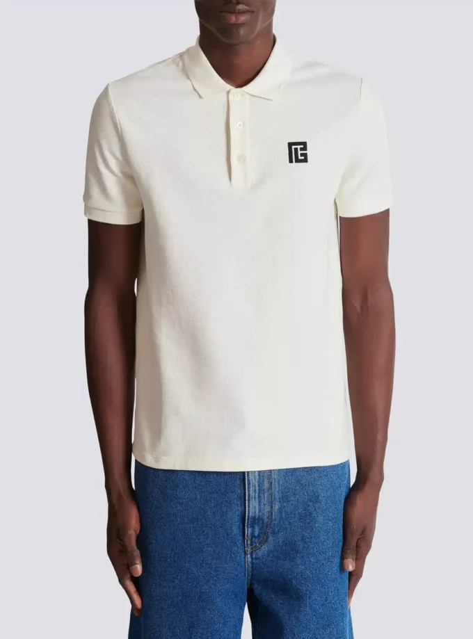Embroidered cotton polo Embroidered cotton polo
