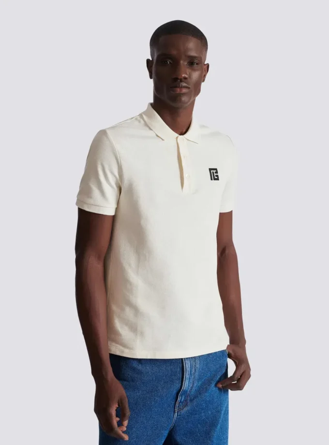 Embroidered cotton polo Embroidered cotton polo