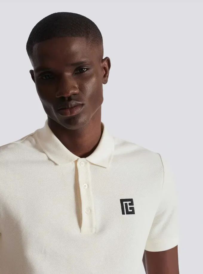 Embroidered cotton polo Embroidered cotton polo