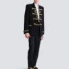 Embroidered crepe jacket Embroidered crepe jacket