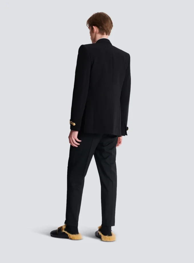 Embroidered crepe jacket Embroidered crepe jacket