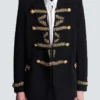 Embroidered crepe jacket Embroidered crepe jacket