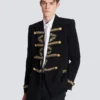 Embroidered crepe jacket Embroidered crepe jacket