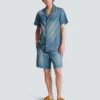 Faded denim shorts Faded denim shorts