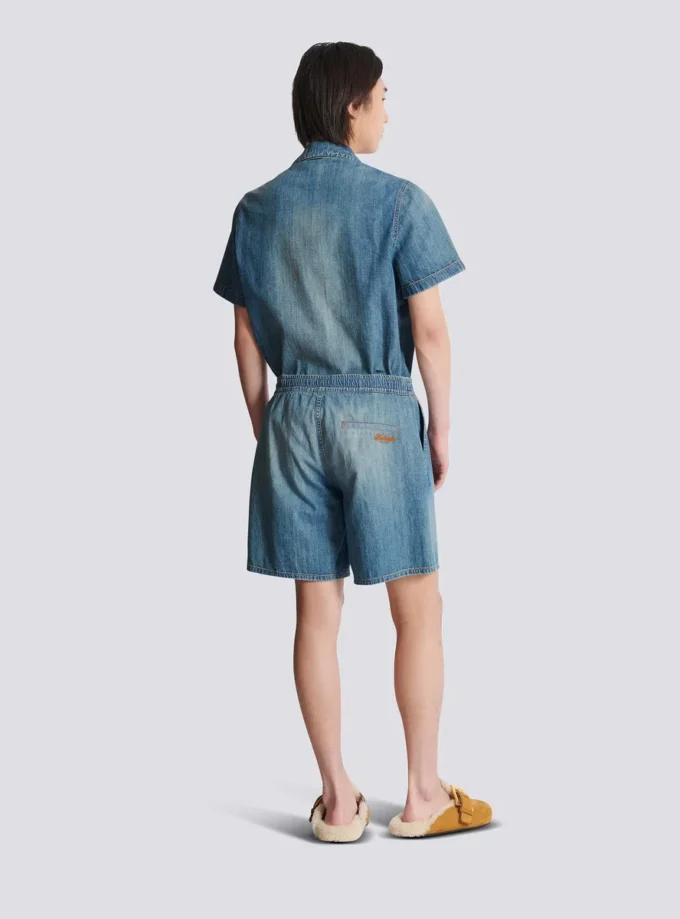 Faded denim shorts Faded denim shorts