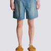 Faded denim shorts Faded denim shorts