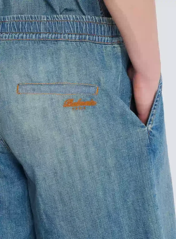 Faded denim shorts Faded denim shorts