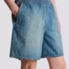 Faded denim shorts Faded denim shorts