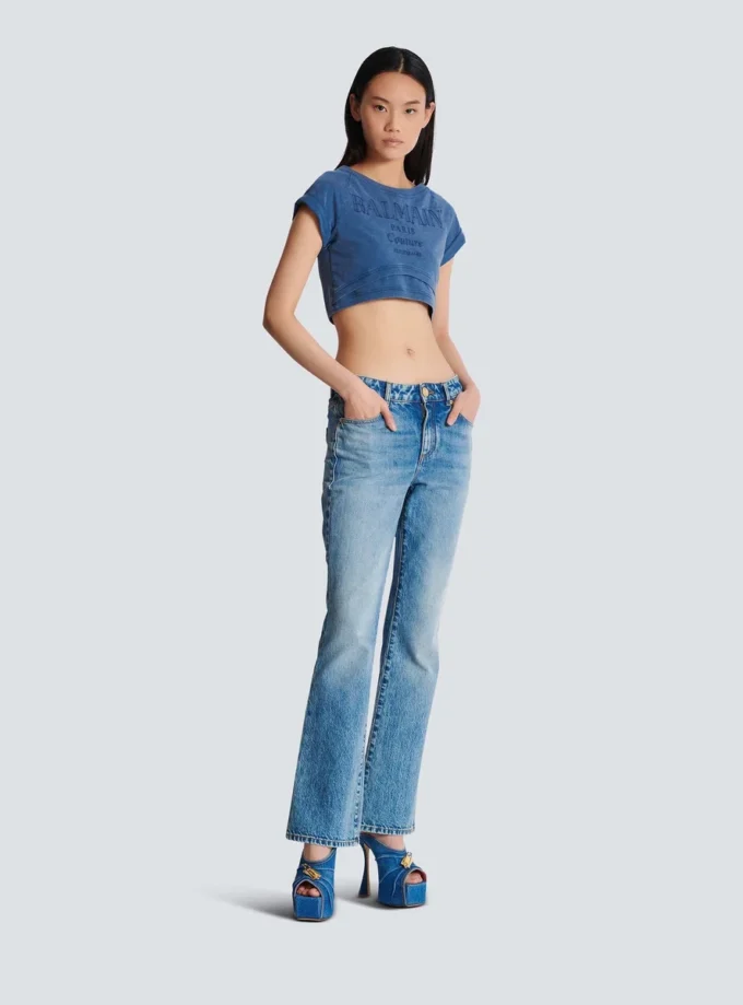 Flared denim jeans Flared denim jeans