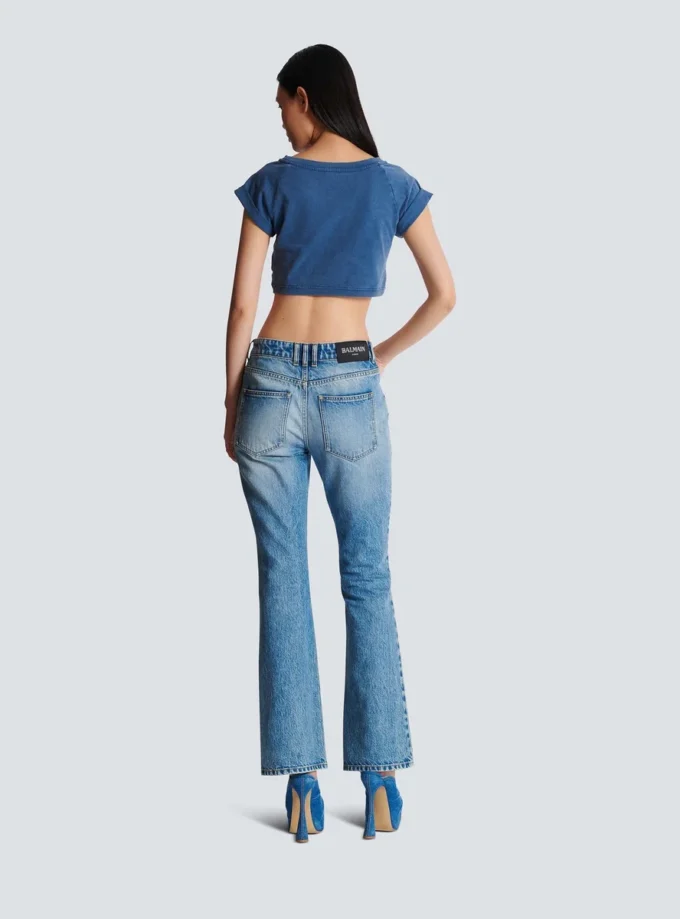 Flared denim jeans Flared denim jeans