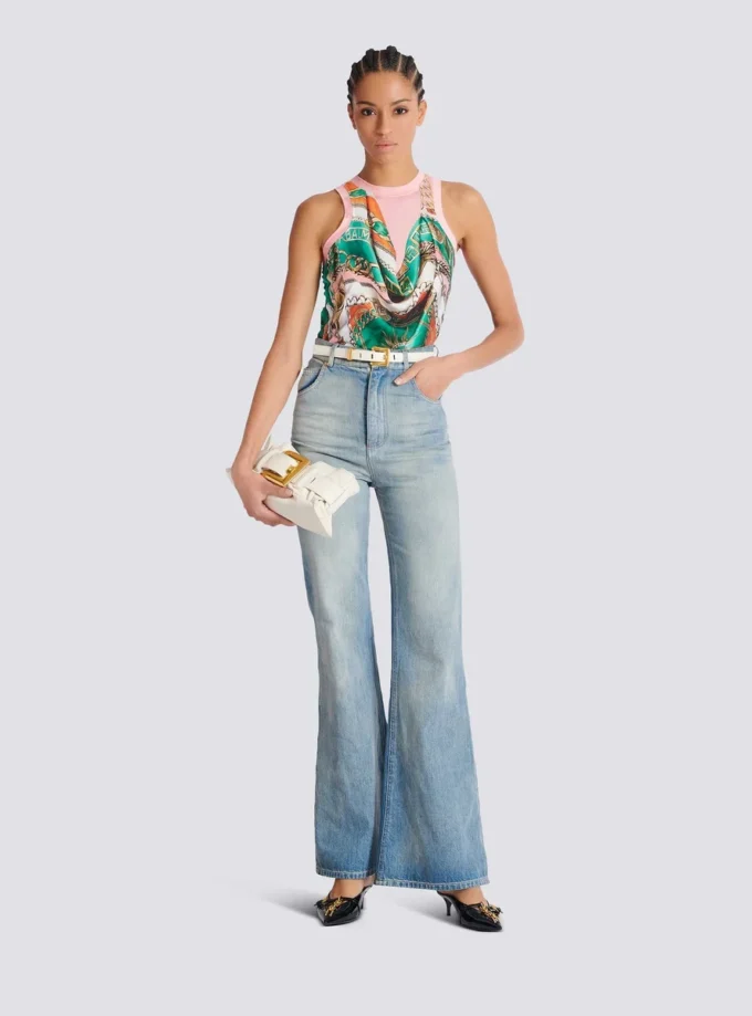 Flared-fit denim jeans Flared-fit denim jeans
