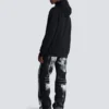 Flocked Balmain Letter hoodie Flocked Balmain Letter hoodie