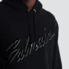 Flocked Balmain Letter hoodie Flocked Balmain Letter hoodie
