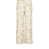 Flowing printed silk trousers with Balmain Chains pattern