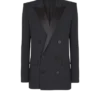 Grain de poudre blazer with satin lapels Grain de poudre blazer with satin lapels