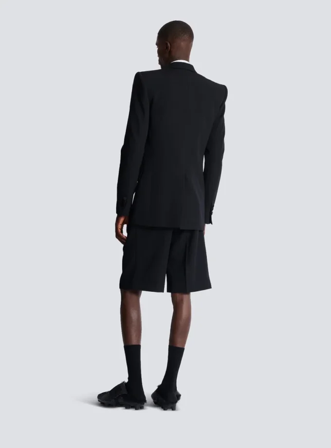 Grain de poudre blazer with satin lapels Grain de poudre blazer with satin lapels