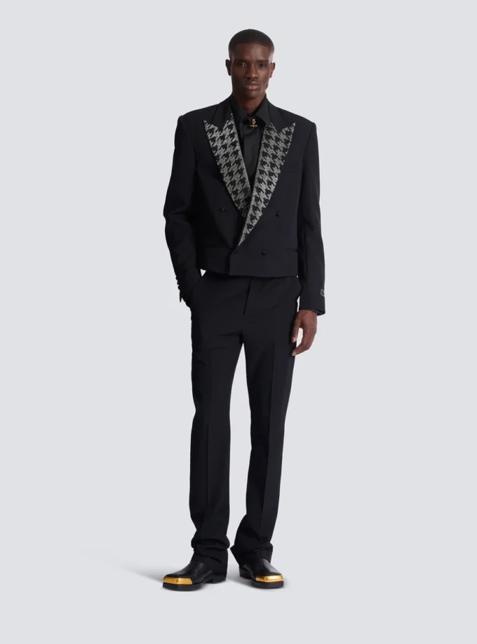 Grain de poudre jacket with crystals Grain de poudre jacket with crystals