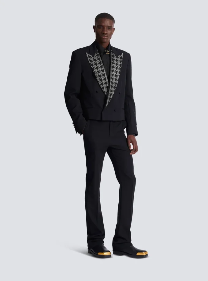 Grain de poudre jacket with crystals Grain de poudre jacket with crystals