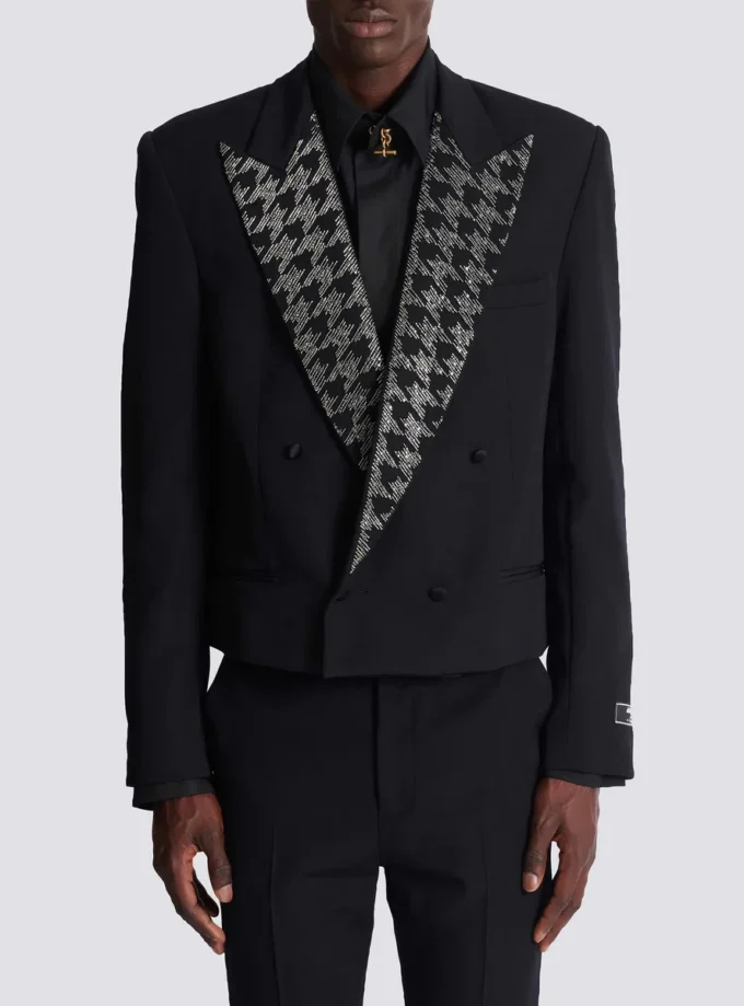 Grain de poudre jacket with crystals Grain de poudre jacket with crystals
