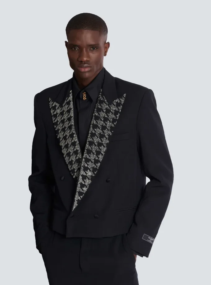 Grain de poudre jacket with crystals Grain de poudre jacket with crystals