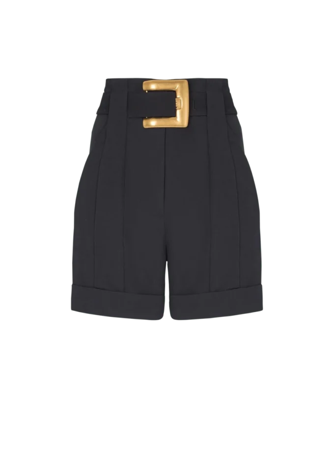 Grain de poudre shorts with belt Grain de poudre shorts with belt