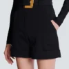 Grain de poudre shorts with belt Grain de poudre shorts with belt