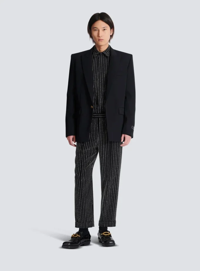 Grain de poudre wool 1-button jacket Grain de poudre wool 1-button jacket