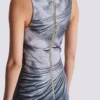 Halterneck draped trompe-l’œil strass dress Halterneck draped trompe-l’œil strass dress