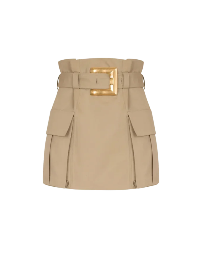 High-waisted gabardine skirt High-waisted gabardine skirt