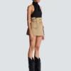 High-waisted gabardine skirt High-waisted gabardine skirt