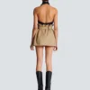 High-waisted gabardine skirt High-waisted gabardine skirt
