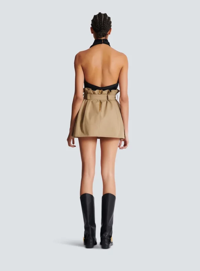 High-waisted gabardine skirt High-waisted gabardine skirt