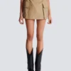 High-waisted gabardine skirt High-waisted gabardine skirt