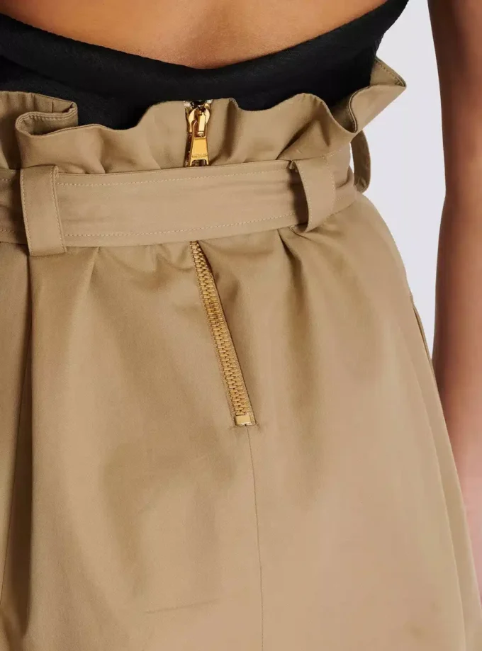 High-waisted gabardine skirt High-waisted gabardine skirt