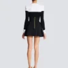 High-waisted grain de poudre skirt High-waisted grain de poudre skirt
