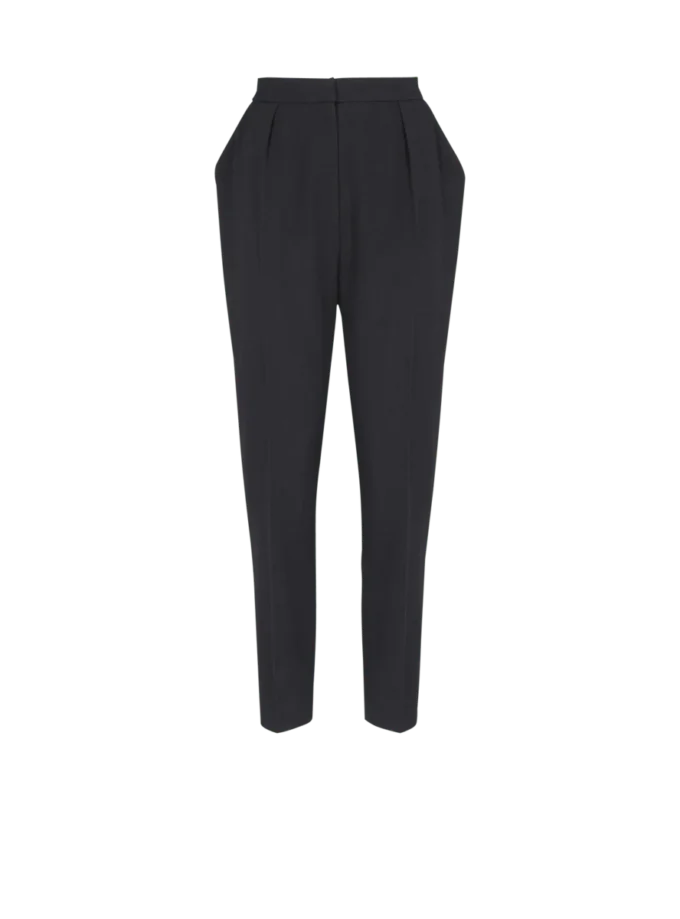 High-waisted grain de poudre trousers High-waisted grain de poudre trousers